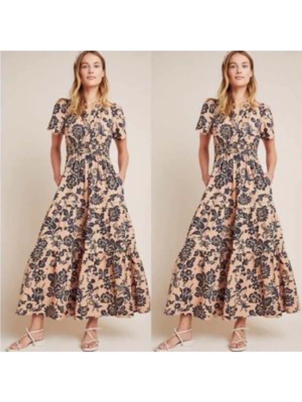 Anthropologie Somerset Floral Maxi Dress in S